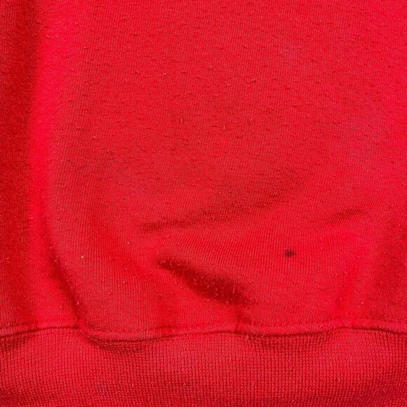 Vintage Russell Athletic Sweatshirt Mens Large Red Blank 90s Retro - Picture 4 of 14
